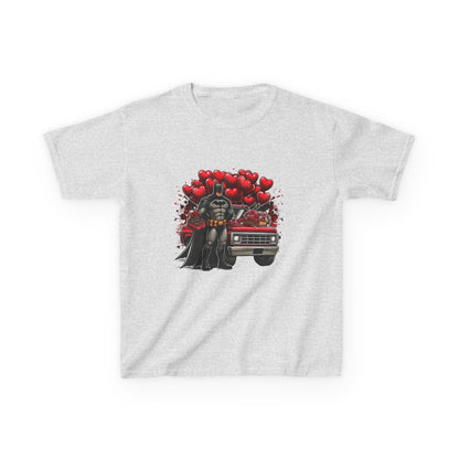 Kids Vader Valentine T‑Shirt — Darth Vader with Hearts and Vintage Car