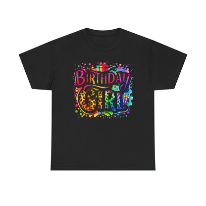 Birthday Girl T-Shirt — Colorful Party Graphic Tee for Her