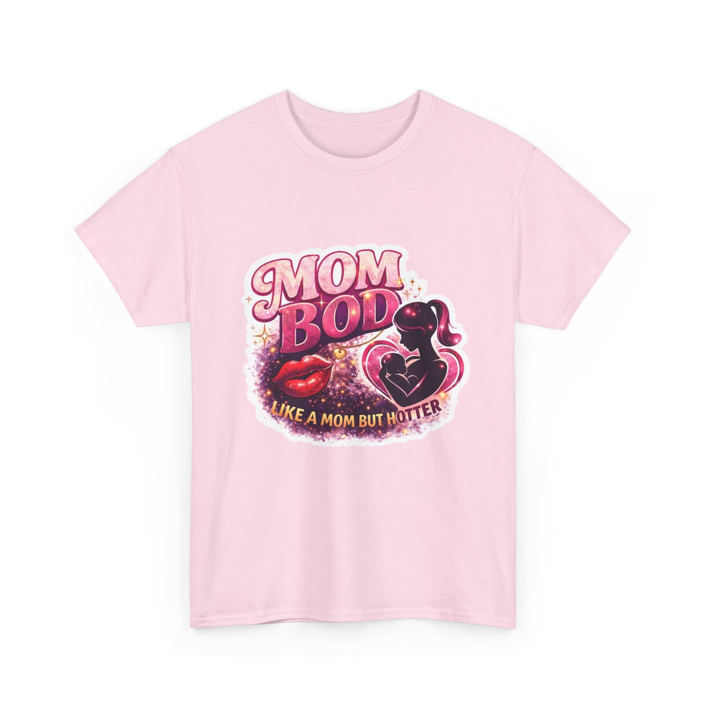 Mom Bod Graphic Tee — "Mom Bod Like A Mom But Hotter" Cute Retro Mother's Day Shirt