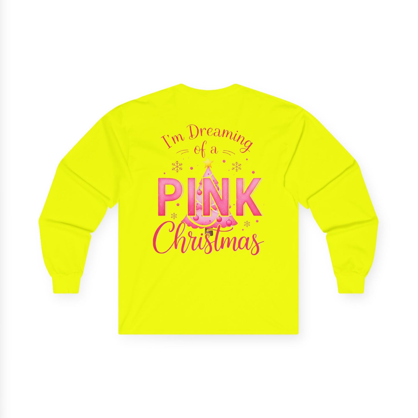 Pink Christmas Unisex Ultra Cotton Long Sleeve Tee
