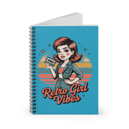 Retro Girl Vibes Spiral Notebook - Ruled Line, Vintage Journal, Cute Gifts for Teens, Retro Stationery, Back to School Supplies, Gift [...]
