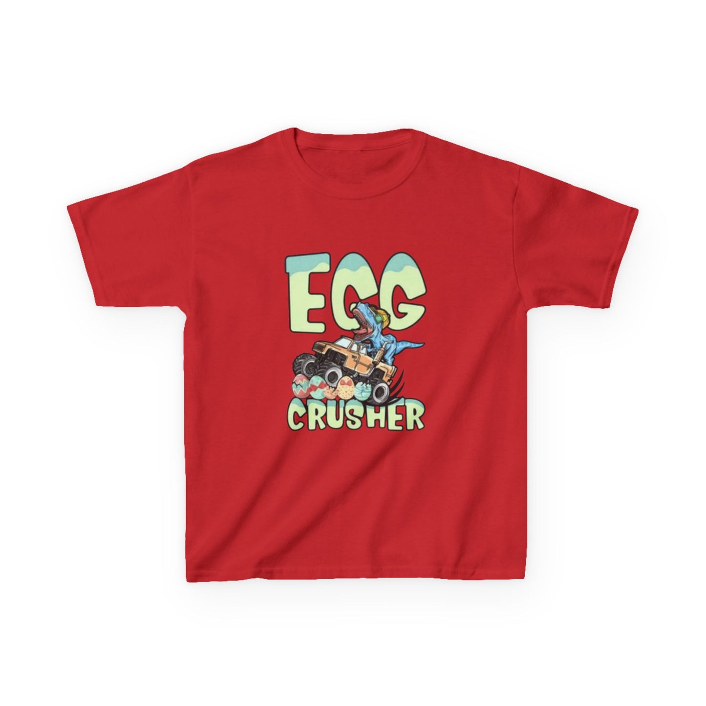 Kids T‑Shirt — 'Egg Crusher' Cartoon Truck Easter Tee
