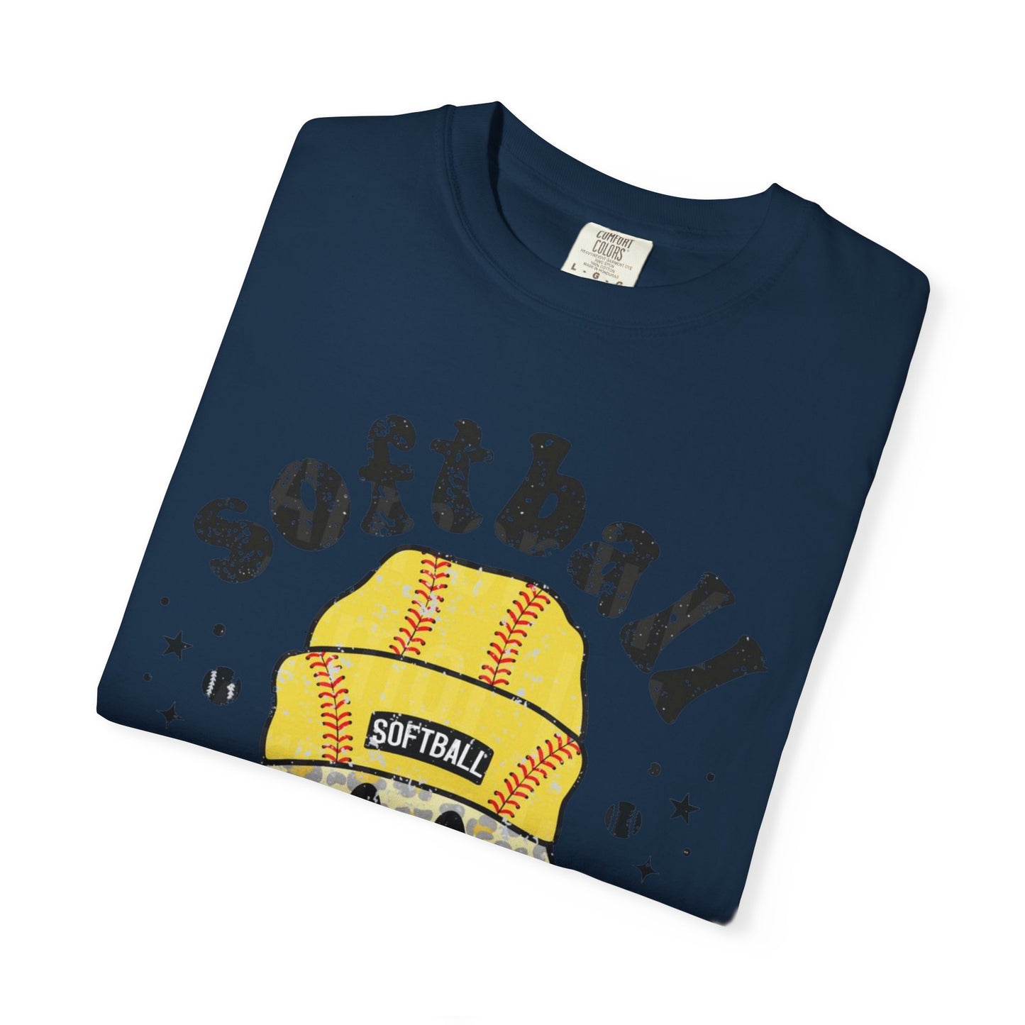 Softball Vibes Smiley T-Shirt