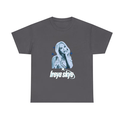 Freya Skye Graphic Tee — Retro Pop Star Portrait Shirt