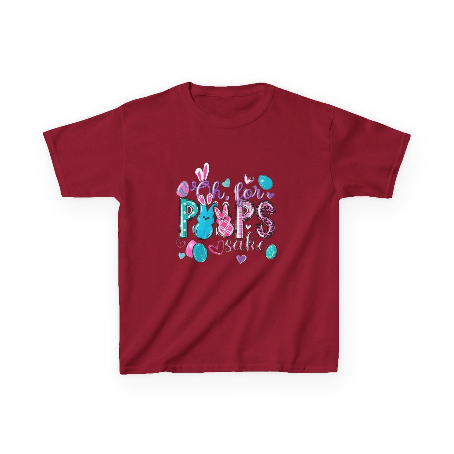 Kids Tee — "Pops" Cute Colorful Bunny Hearts Design (Children’s Graphic T-Shirt)