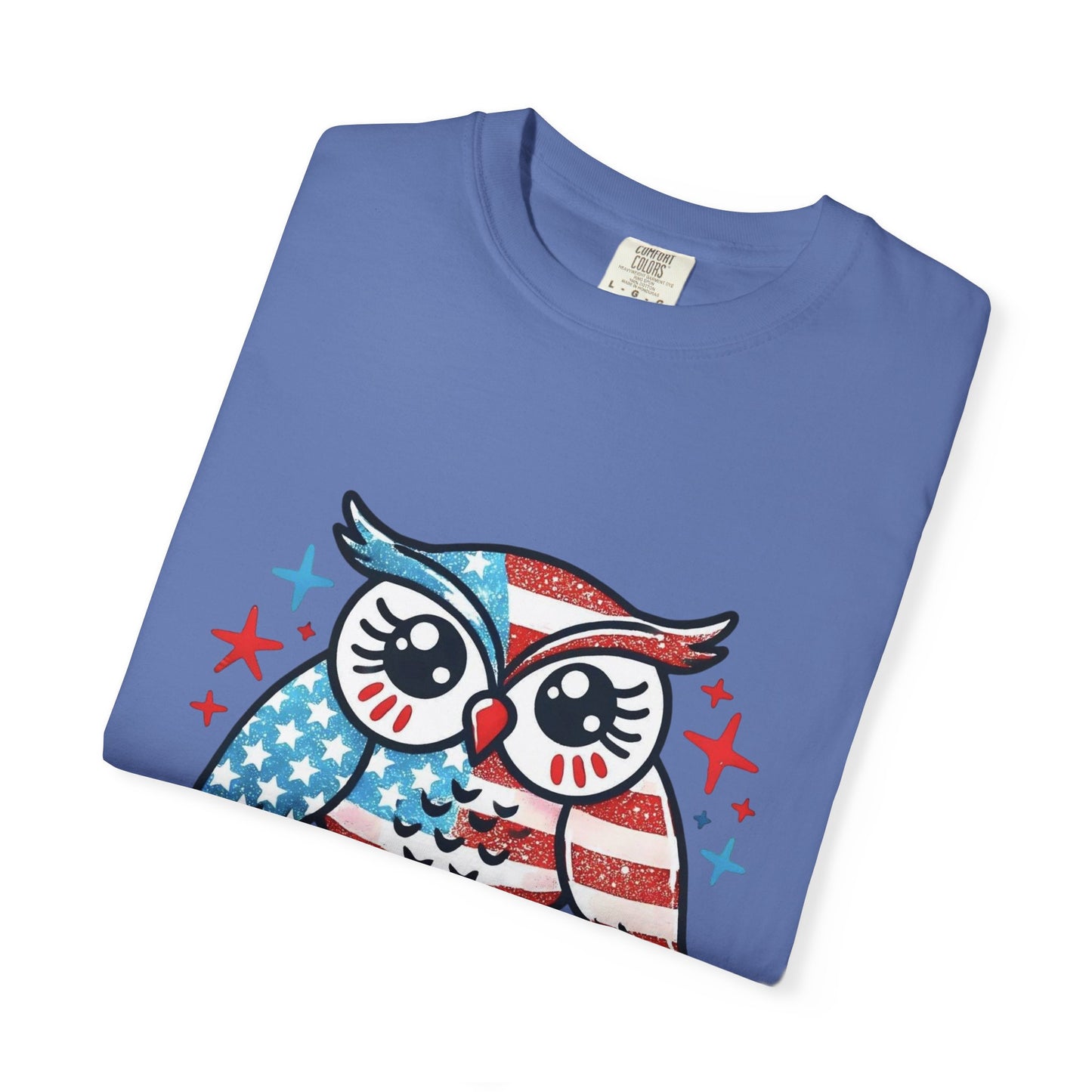 Patriotic 'Hoot for Freedom' Owl T-Shirt