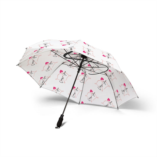 White- Cupid's Arrow Merch- Chic Foldable Umbrella