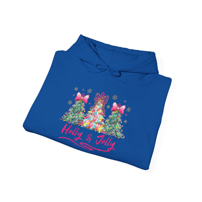 Festive Holly & Jolly Sweatshirt, Unisex Christmas Hoodie, Holiday Gift, Cozy Sweatshirt, Winter Apparel, Casual Wear