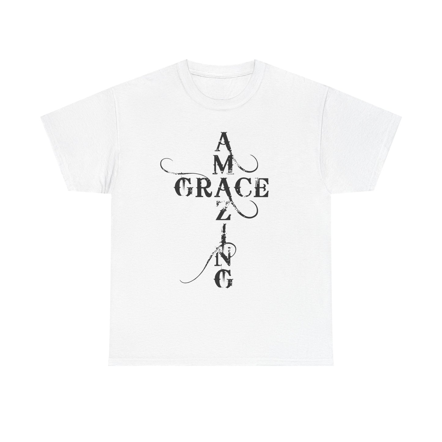 T‑Shirt — “Amazing Grace” Cross Design / “How Sweet the Sound?” Inspirational Gospel Tee