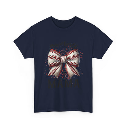 Baseball Mama T-Shirt – Mom Bow Soft Cotton Tee
