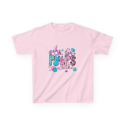 Kids Tee — "Pops" Cute Colorful Bunny Hearts Design (Children’s Graphic T-Shirt)