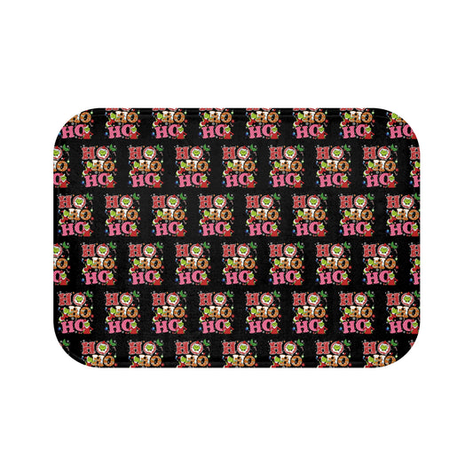 Grinch- HoHoHo- Christmas Bath Mat with 'Ho Ho Ho' Design
