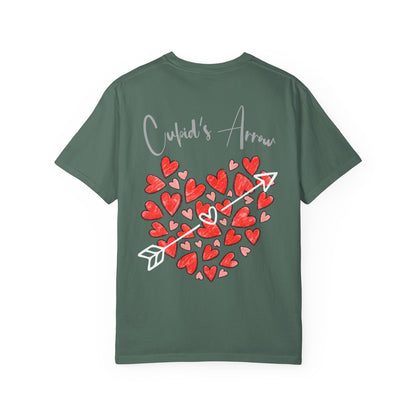 Cupid's Arrow- Sketched Unisex Garment-Dyed T-shirt