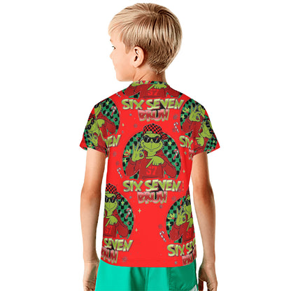 Grinch- 6 7, Youth All-Over Print T-Shirt